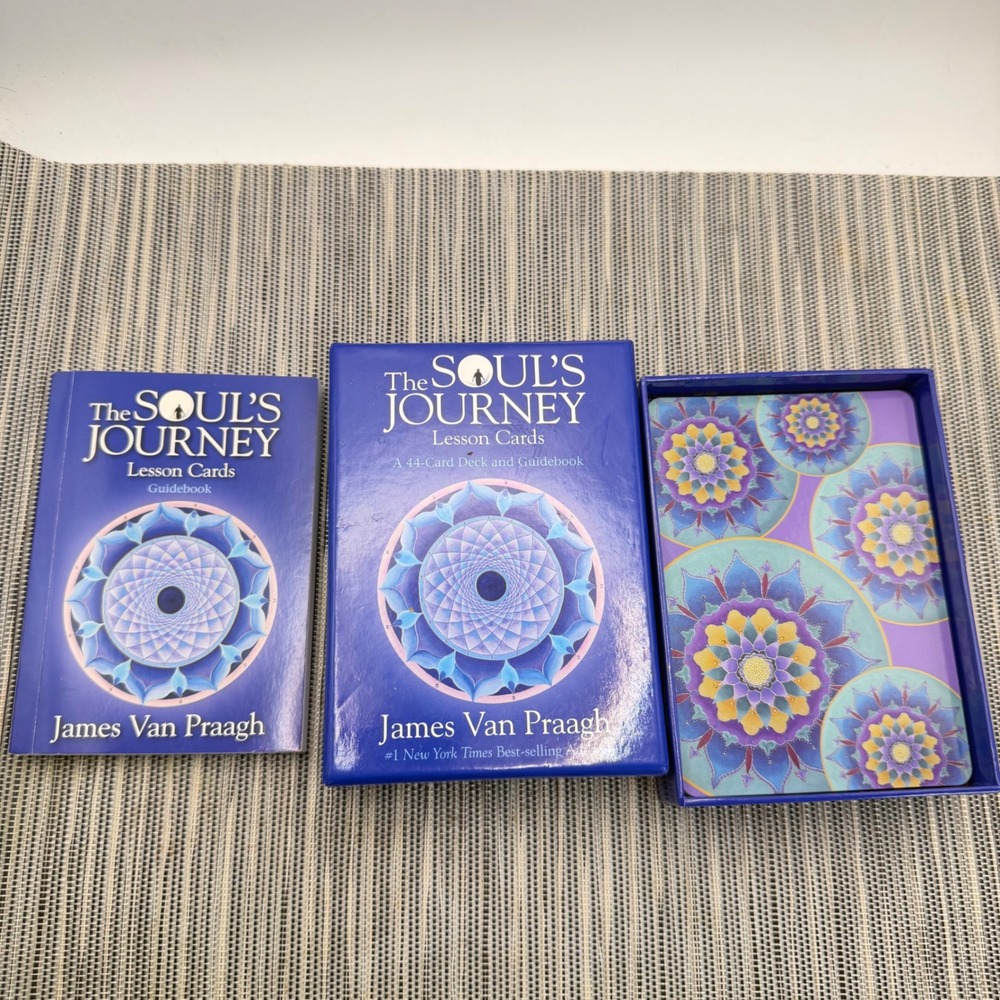 James Van Praagh The Soul's Journey Lesson Cards 44-Card Oracle Deck Guidebook